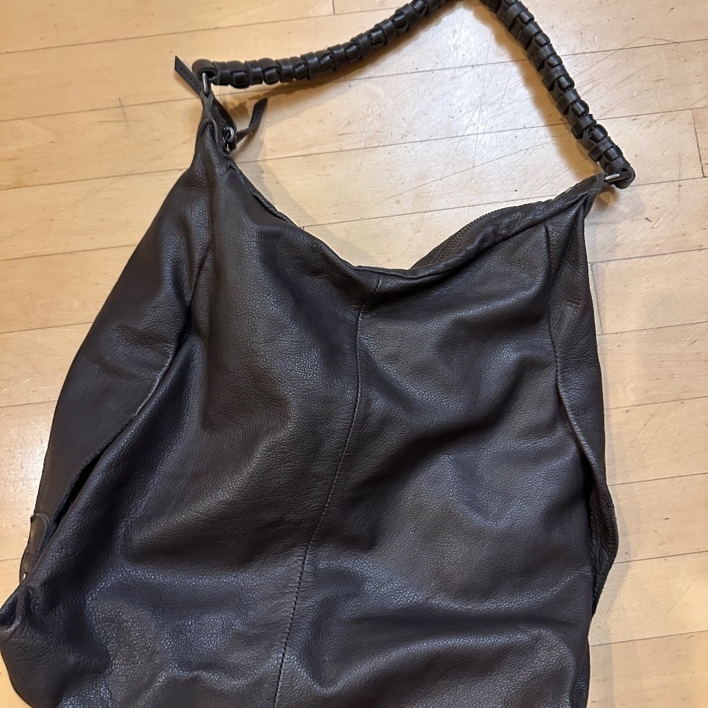 Brown Vegan tote shopper bag, P1384 - Picture 4 of 7